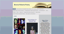 Desktop Screenshot of bonnierobertspoetry.com