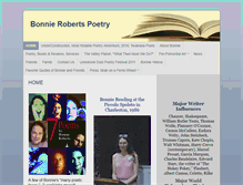 Tablet Screenshot of bonnierobertspoetry.com